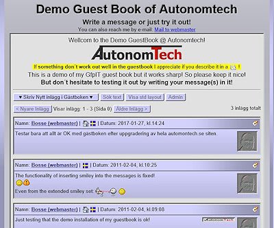 Demo GuestBook